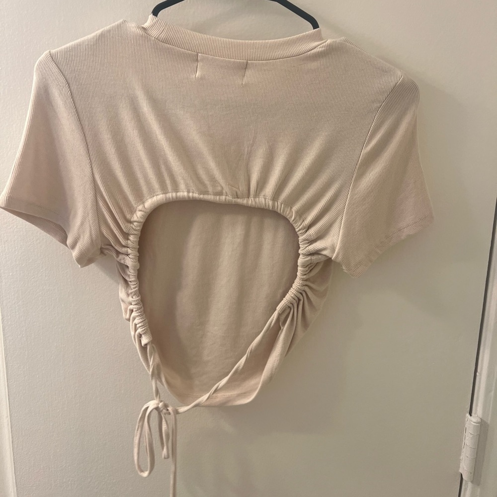 Open Back Crop Top